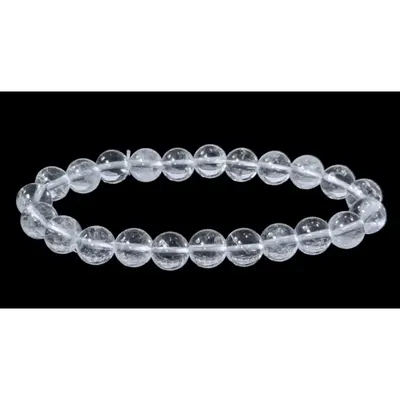 Bracelets - Bracelet Cristal de roche A perles 8mm - ARABESK