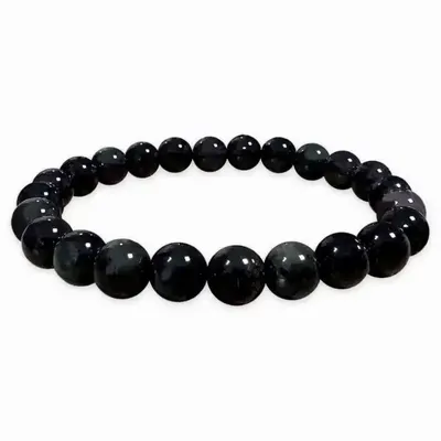 Bracelets - Rainbow Obsidian Celestial Eye A Beaded Bracelet 7-8mm - ARABESK