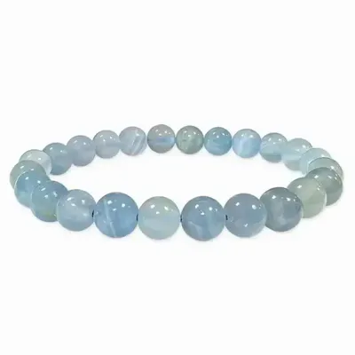 Bracelets - Bracelet Calcite Bleue AAA perles 8mm - ARABESK