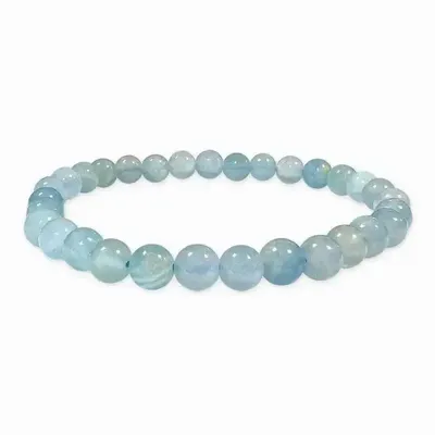 Bracelets - Bracelet Blue Calcite AAA beads 5-6mm - ARABESK