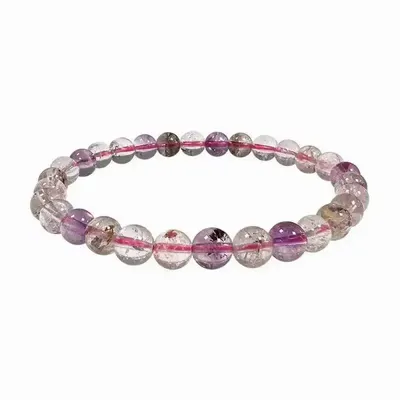 Bracelets - Super Seven AA bracelet 6mm pearls - ARABESK