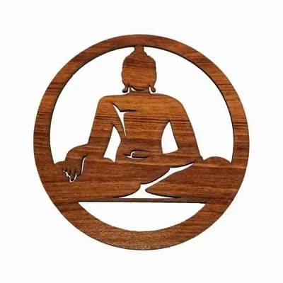 Wireless lamps - Wooden magnetic panel Buddha - ARABESK