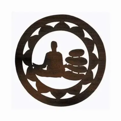 Wireless lamps - Meditation wooden sign - ARABESK