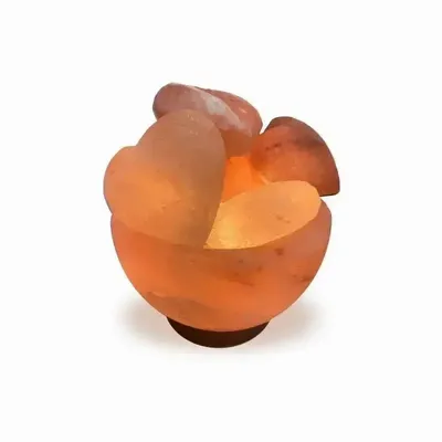 Wireless lamps - Himalayan Salt Lamp - Bowl with 8 hearts 4.5kg - ARABESK