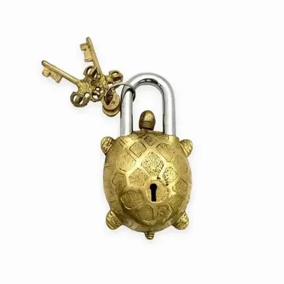 Decorative objects - Brass padlock - Turtle - ARABESK