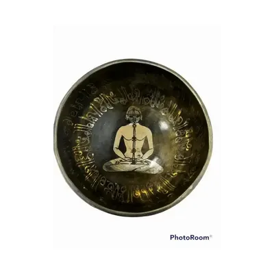 Tasses et mugs - Bol chantant tibétain avec gravures - Chakras- 12cm - ARABESK