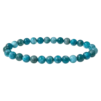 Bracelets - Bracelet Apatite Bleue A perles 6-7mm - ARABESK
