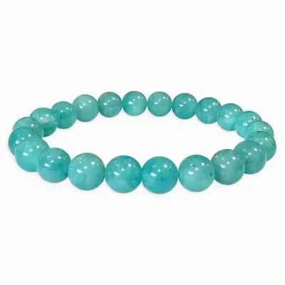 Bracelets - Amazonite bracelet China AA beads 8-9mm - ARABESK
