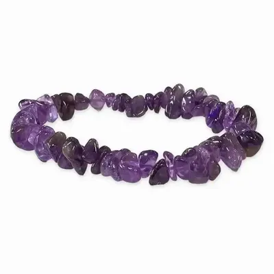 Bracelets - Bracelet Amethyste Uruguay AA chips 5-8mm 18cm - ARABESK