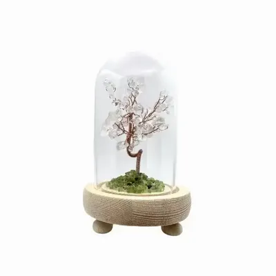 Bijoux - Arbre de Vie Cristal de Roche sous dôme avec la boîte - ARABESK