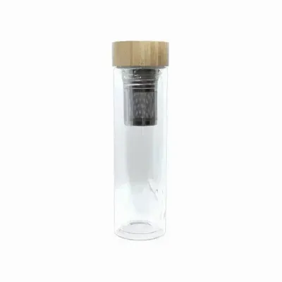 Bijoux - Double walled glass bottle with infuser - ARABESK