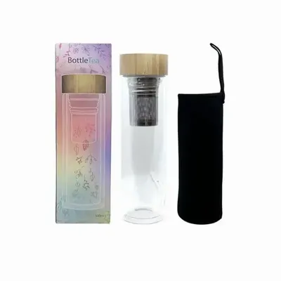 Bijoux - Bouteille en verre double paroi avec infuseur - ARABESK