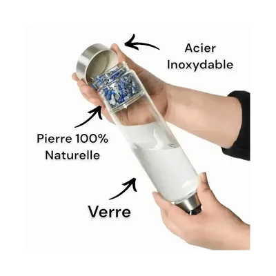 Bijoux - Bouteille avec cristaux Citrine - ARABESK