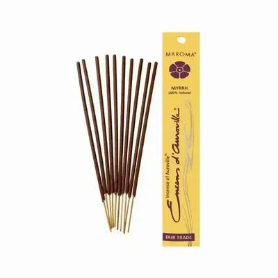 Scents - Auroville Myrrh Incense 5x 10 Sticks - ARABESK