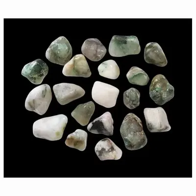 Jewelry - Dioptase on Quartz AB tumbled stones 250g - ARABESK