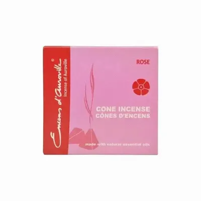 Senteurs - Encens d'Auroville Rose 5x10 Cônes - ARABESK
