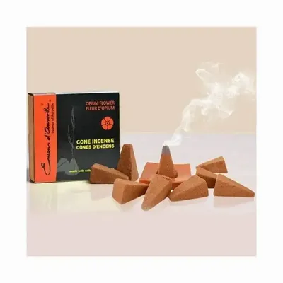 Senteurs - Encens d'Auroville Opium 5x10 Cônes - ARABESK