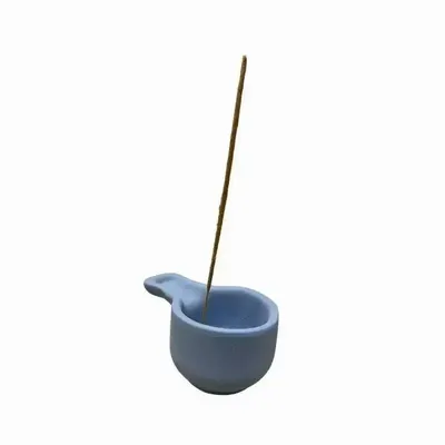 Scents - Blue handmade terracotta burner - ARABESK