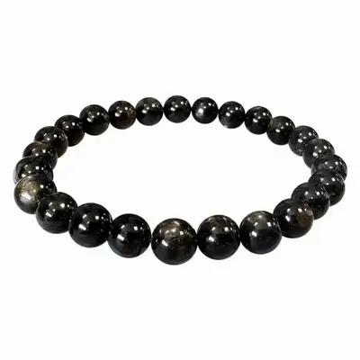 Bracelets - Hypersthene AA bracelet beads 8-9mm - ARABESK