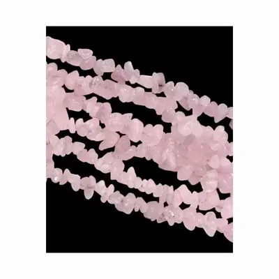 Bijoux - Quartz Rose A chips 5-8mm sur fil 80cm - ARABESK