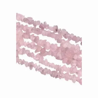 Jewelry - Rose Quartz A chips 5-8mm on a 80cm thread - ARABESK
