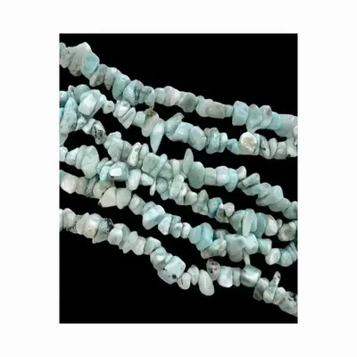 Bijoux - Larimar A chips 5-8mm sur fil 80cm - ARABESK