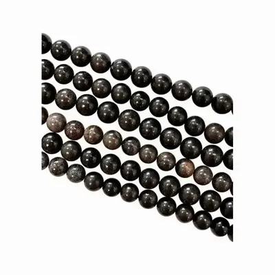 Bijoux - Opale Noire perles 7-8mm sur fil 40cm - ARABESK