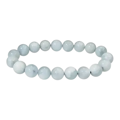 Bracelets - Aquamarine A beads bracelet 9-10mm - ARABESK