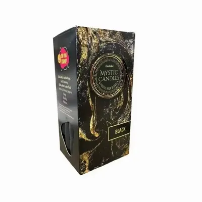 Senteurs - Bougies Goloka Teintées Masse Noires 13cm 20pcs - ARABESK