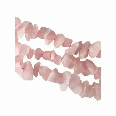 Jewelry - Rose Quartz Rough Stones 13-20mm on a 40cm thread - ARABESK