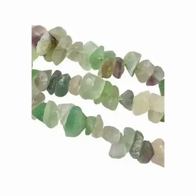 Jewelry - Fluorite Multicolor Rough Stones 13-20mm on a 40cm thread - ARABESK