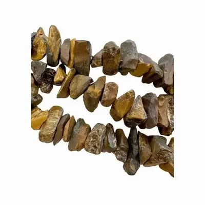Jewelry - Tiger Eye Rough Stones 13-20mm on a 40cm thread - ARABESK