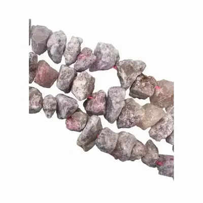 Jewelry - Pink Tourmaline A Rough Stones 13-20mm on a 40cm thread - ARABESK