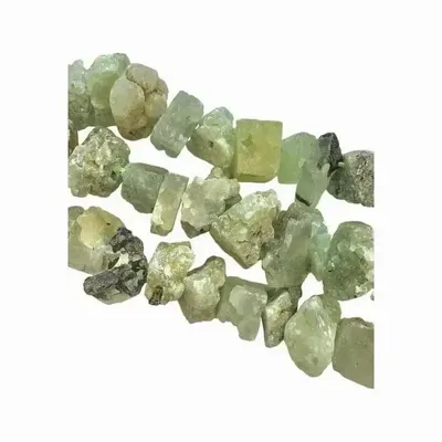 Jewelry - Prehnite A Raw Stones 13-20mm on a 40cm thread - ARABESK