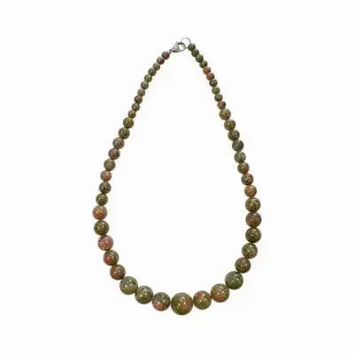 Jewelry - Unakite A Beads Drop Necklace 6-14mm 45cm - ARABESK