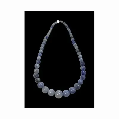 Bijoux - Aventurine Bleue A Collier Chute Perles 6-14mm 45cm - ARABESK