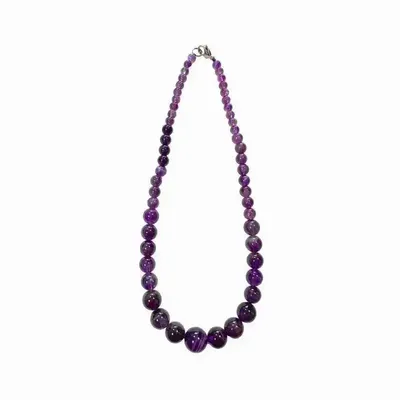 Jewelry - Amethyst A Necklace Drop Beads 6-14mm 45cm - ARABESK