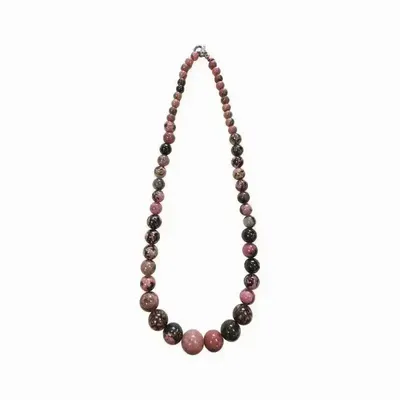 Bijoux - Rhodonite A Collier Chute Perles 6-14mm 45cm - ARABESK