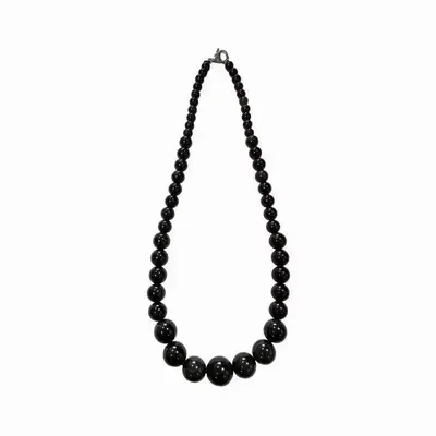 Jewelry - Celestial Eye Obsidian A Necklace Drop Beads 6-14mm 45cm - ARABESK