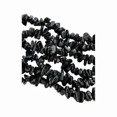 Bijoux - Tourmaline Noire A chips 3-8mm sur fil 80cm - ARABESK