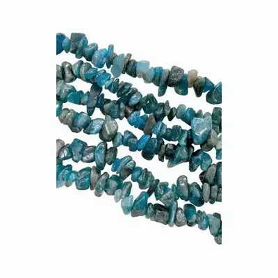 Jewelry - Blue Apatite Chips 3-8mm on a 80cm thread - ARABESK