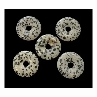 Bijoux - Donut Jaspe Dalmatien 3cm x5 - ARABESK