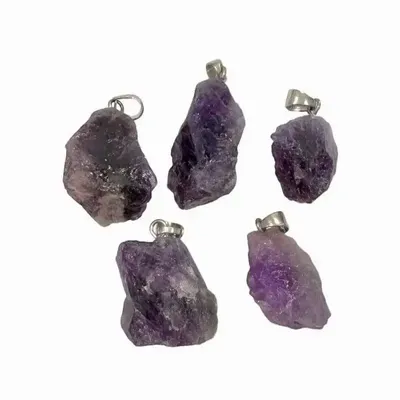Bijoux - Pendentif Pierre Brute Amethyste Uruguay  A x5 - ARABESK