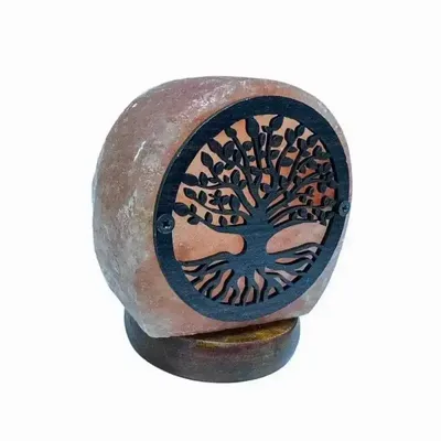 Lampes sans fil  - Lampe de Sel Himalaya usb arbre de vie 11cm - ARABESK