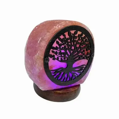 Wireless lamps - Himalayan salt lamp usb tree of life 11cm - ARABESK