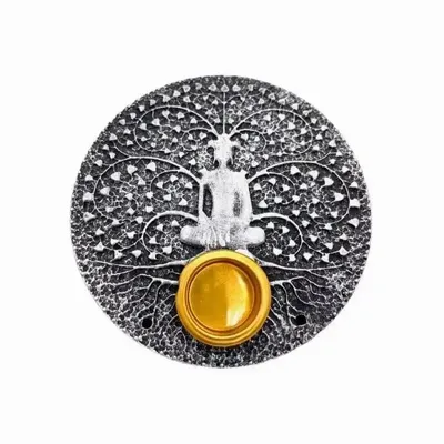 Scents - 6 x Gray meditation incense holders 9cm - ARABESK