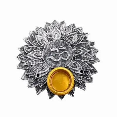 Scents - 6 x Gray om incense holders 9cm - ARABESK