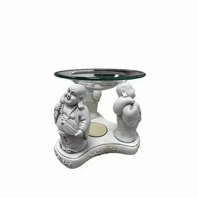 Scents - White burner 3 happy buddha 12cm - ARABESK