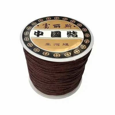 Jewelry - Brown Polyester Cord Thread 0.8mm 100 meters - ARABESK