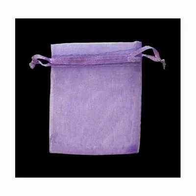 Bijoux - Sacs en Organza 7x9cm Violet Clair (Lot de 100 pièces) - ARABESK